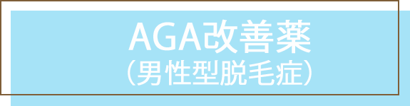 AGA改善薬（男性型脱毛症）